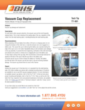 Tech Tip-901: Vacuum Cup Replacement